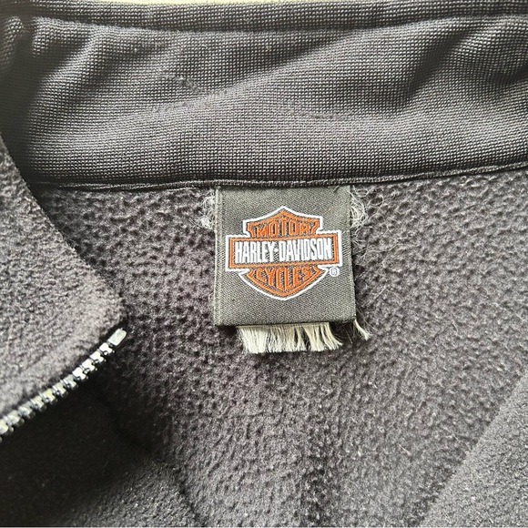 Harley-Davidson Women's Black Quarter Zip Fleece Jacket Size Small Auburn Ma - Picture 6 of 9